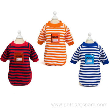 New wholesale cheap striped luxury summer dog clothes